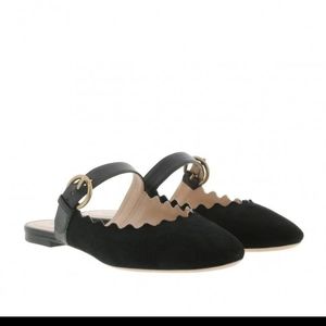 NIB Chloe scalloped mules - 38